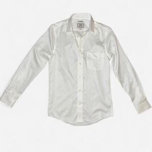 Jos. A. Bank Slim Fit White Cotton Button Up Dress Shrit